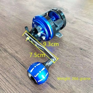 รอกตกปลาโลหะ8-ตลับลูกปืนนอกชายฝั่ง, รอกตกปลาแม่เหล็กแบบดรัมเบรกเกมใหญ่รอกตกปลาทะเลลึกปลาทูน่าน้ำเค็มสำหรับเหยื่อปลาคาร์พ - Product Image 3