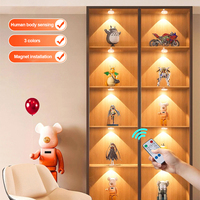 LED rechargeable sous l'armoire capteur de mouvement projecteur sans fil robinet lampe télécommande à piles sous l'armoire lumière