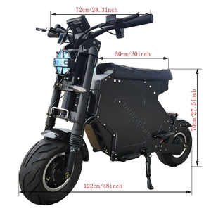 Scooter Eléctrico Todoterreno de 10000W con Doble Motor, Batería Extraíble de 72V 50Ah y Ruedas de 14 Pulgadas, Envío Rápido desde EE. UU. - Product Image 4