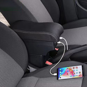 Caja de reposabrazos de coche de lujo con carga USB, caja de almacenamiento para reposabrazos, caja de consola, reposabrazos de coche para <span class=keywords><strong>Renault</strong></span> <span class=keywords><strong>Clio</strong></span> 2 - Product Image 6