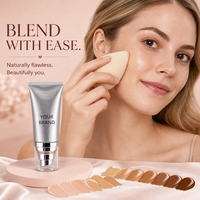 Fond de teint liquide mat longue tenue, anti-brillance, waterproof, effet naturel, offre un service OEM ODM personnalisé pour un usage quotidien.