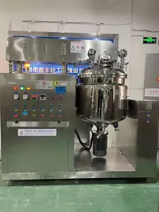 Hydraulic Lifting Vacuum Emulsifying Mixer Machine Liquid Soap Making Machine