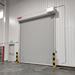 Vente en gros bon marché Portes industrielles roulantes électriques en acier inoxydable galvanisé en métal <span class=keywords><strong>Porte</strong></span> <span class=keywords><strong>de</strong></span> <span class=keywords><strong>garage</strong></span> coupe-vent à volet roulant - Product Image 6