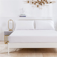 1pcs Wholesale Oem logo Custom Hotel Home 100% Polyester Soft Microfiber Twin Full Queen king Bedding Sheet Fitted Bottom Sheets