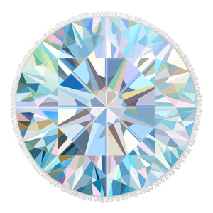 Rotonda <span class=keywords><strong>Telo</strong></span> Da Mare <span class=keywords><strong>In</strong></span> Microfibra di Poliestere Digitale di Cristallo 3d Stampato Buling bling di Disegno <span class=keywords><strong>Telo</strong></span> Mare - Product Image 1