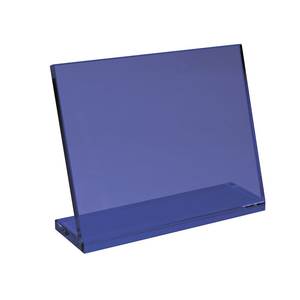 Base en verre bleu 190x150x10mm pour trophées, médailles et plaques - Product Image 1