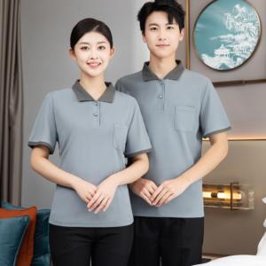 Uniforme unisexe confortable réfléchissant de personnel d'entretien ménager de maison de services de nettoyage industriel pour le personnel de nettoyage - Product Image 3