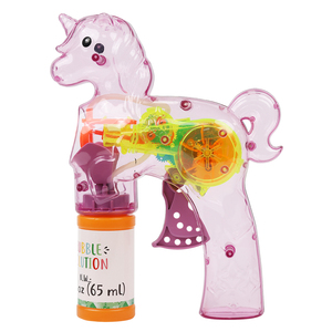 Vui ngoài trời ánh sáng lên đồ chơi trẻ em thổi bong bóng Súng quán tính Hướng dẫn sử dụng động vật thiết kế đèn bong bóng súng - Product Image 5