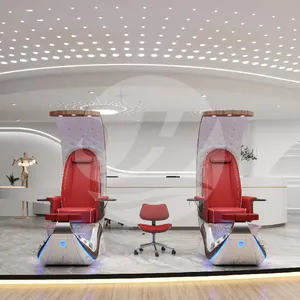 High Quality Custom Light Surfing Spa Massage Chair Manicure And Pedicure Station Foot Nail Salon Furniture