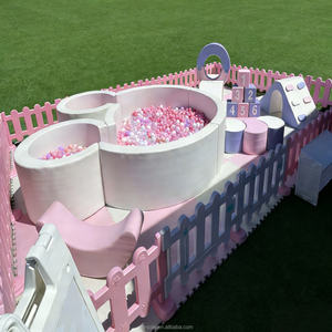 Aire de jeux pour tout-petits en mousse souple <span class=keywords><strong>grise</strong></span> moderne, <span class=keywords><strong>piscine</strong></span> à balles <span class=keywords><strong>grise</strong></span> pour café, aire de jeux, fête d'anniversaire <span class=keywords><strong>et</strong></span> divertissement en intérieur - Product Image 2