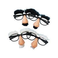 YOUCAN Lunettes en plastique à gros nez pour Halloween, accessoires amusants pour déguisement de clown, fête costumée pour adultes