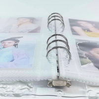 Nouvelle collection Crystal Water Ripple : Classeur A5 en acrylique transparent de 3 pouces pour cartes, budget et planificateur – Idéal pour économiser de l'argent