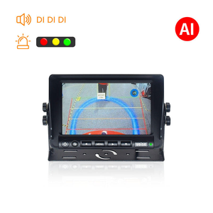 Cámara de respaldo de marcha atrás compatible con detección de peatones de punto ciego AI con <span class=keywords><strong>alarma</strong></span> audible y visual para carretilla elevadora de camión de autobús RV - Product Image 2