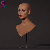 Tête de Mannequin en Matériau Premium, Élégante et Décorative, Modèle Ng Tao, Tête Humaine Réaliste et Courbe Personnalisée pour Magasin