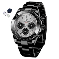 Montre-bracelet pour homme Pagani Design PD-1644 1644 avec bracelet en acier inoxydable, chronographe, mouvement japonais Vk63, étanche