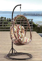 Chaise à bascule en rotin, balançoire d'extérieur, conception moderne, "satan", offre spéciale
