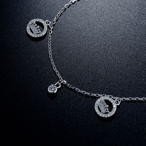 Elegante Gioielli In <span class=keywords><strong>Argento</strong></span> del braccialetto del bambino con il proprio logo Con Gioielli <span class=keywords><strong>Argento</strong></span> - Product Image 2