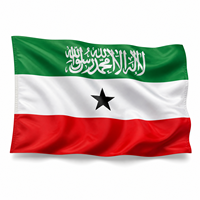 Bendera Somaliland 3x5 kaki Cetak Digital Warna Cerah, Bendera Polyester Tahan Lama untuk Parade, Festival, Dekorasi Acara
