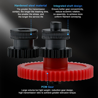 Engrenages pour extrudeurs intégrés en acier moulé nano-enduit Neptune 4/Pro/Plus/Max, kit d'impression CNC de précision pour imprimante 3D ELEGOO