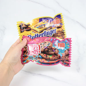 Bolsa Ziplock resellable a prueba de olores, 3,5g, 7g, 14g, 28G, a prueba de olores, Tuercas de caramelo, bolsas de Mylar troqueladas con holograma de forma especial única - Product Image 1