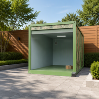 Garage préfabriqué sur mesure en conteneur, structure métallique, pour le stockage de voitures, le stationnement commercial et le stockage de machines