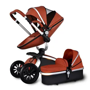 Vente chaude Aulon 3 en 1 bébé poussette pologne pas cher 4 roues bébé buggy en ligne