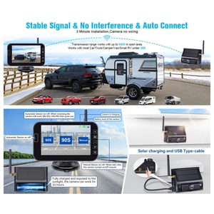 7 inch Rear View DVR Ghi âm BSD <span class=keywords><strong>Monitor</strong></span> Hỗ trợ 2 cái không dây xe tải hệ thống <span class=keywords><strong>camera</strong></span> cho RV xe tải Camper Hệ thống <span class=keywords><strong>camera</strong></span> - Product Image 4