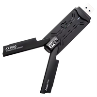 Artículos en Oferta, Adaptador Wifi 6E Tri-Banda Ax3000 USB 3.0, Sin Controlador, RTL8832CU, Tarjeta de Red Inalámbrica de 3000mbps