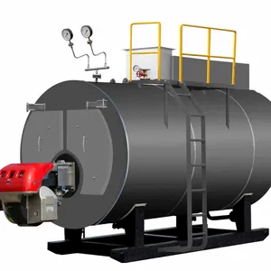 Chaudière à vapeur industrielle de la chaleur gas150kg de l'eau du feu