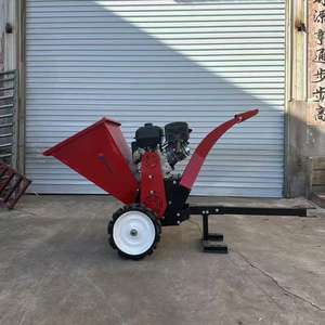 Broyeur de branches d'arbre de haute qualité à vente chaude, broyeur de bois à trois lames haute performance 15HP, broyeur de bois diesel mobile - Product Image 5