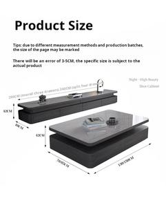 Mesa de Centro de Panel de Roca Italiana con Mueble para <span class=keywords><strong>TV</strong></span> - Mueble de Suelo Nórdico Moderno y Sencillo para Salón Pequeño - Product Image 6