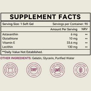 <span class=keywords><strong>OEM</strong></span>プライベートラベルトリプルストレングスアスタキサンチンオイルソフトゲルカプセルアスタキサンチンクリルオイルとグルタチオンビタミンEレシチン - Product Image 2