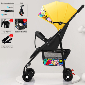 Lüks bebek arabası 2 1 arabası için 1-3 yaşında bebekler düşük fiyat Strollers bebekler düşük fiyat katlanabilir puset vagon - Product Image 6