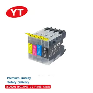 Yelbes LC17 LC77 LC79 LC450 LC1280 Premium warna kompatibel tinta InkJet Cartridge untuk saudara MFC-J6510DW MFC-J5910CDW