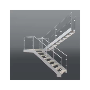 <span class=keywords><strong>Escalera</strong></span> de Madera de <span class=keywords><strong>Dos</strong></span> Lados con Peldaños Abiertos para Interiores, Producto Nuevo - Product Image 4