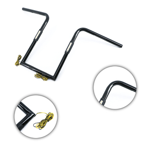 Guidons de <span class=keywords><strong>moto</strong></span> personnalisables - Guidons de style Mop de 1 pouce (25 mm) avec élévation de 16 pouces et clignotants LED, adaptés aux <span class=keywords><strong>Harley</strong></span>-Davidson - Product Image 5
