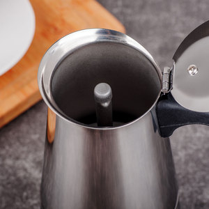 Du lịch phong cách cổ điển Thép không gỉ Stovetop percolator ý <span class=keywords><strong>Espresso</strong></span> cà phê <span class=keywords><strong>Maker</strong></span> 6 cup Moka nồi - Product Image 4