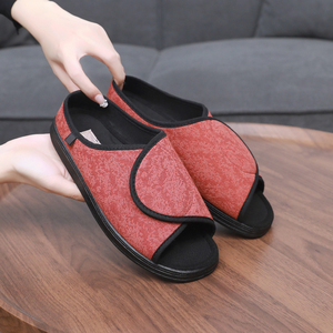 Spring Extra Wide Slip-on Adjustable <strong>Men</strong> Women Sandal <strong>Slipper</strong> Walking <strong>Diabetic</strong> Shoes Shock Absorption Neuropathy Swollen Feet - Product Image 2
