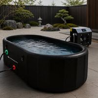 Baignoire à glace gonflable professionnelle avec système de refroidissement, piscine de plongeon froid pour la récupération musculaire des athlètes et la thérapie sportive