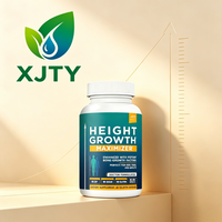 Capsules de Formule Naturelle pour l'Augmentation de la Taille, Complément Herbal, Vitamine D, Calcium, 60 Capsules pour Enfants et Adultes, Favorise la Santé Osseuse