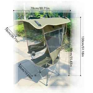 <span class=keywords><strong>Silla</strong></span> Plegable de Alta Calidad para Exteriores con Toldo, <span class=keywords><strong>Silla</strong></span> de Playa con Protección Solar, <span class=keywords><strong>Silla</strong></span> <span class=keywords><strong>Reclinable</strong></span> para Pesca y Camping con Toldo - Product Image 2