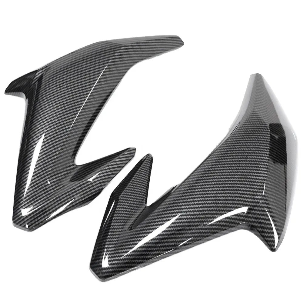 Carbon Fiber Gas Tank Paint Side Trim Insert Hood Fairing Panel For Kawasa ki Z900 2017 - 2019 17 18 19