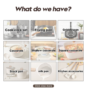 Özelleştirme klasik alüminyum pres döküm 10-Piece siyah mermer yapışmaz TENCERE SETİ indüksiyon hazır cam kapak 16-28cm çorba - Product Image 5