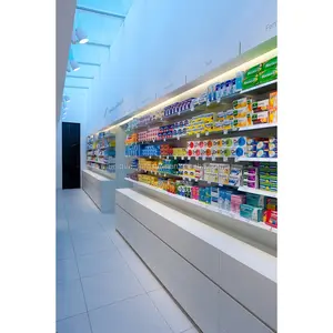 현대 카운터 가구 인테리어 디자인 의료 디스플레이 랙 서랍 소매 약국 숍