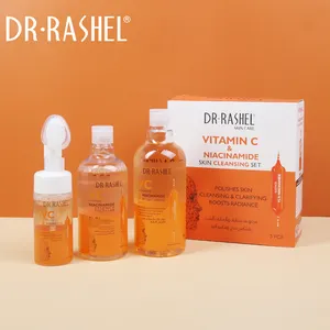 DRRASHEL VC & niacinamide brightening skin care cleansing set facial cleansing kit