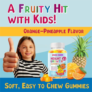 Suplemento Dietético de Marca Privada, Suplemento para el Crecimiento en Altura, Gomitas de Calcio para Niños y Adolescentes, Suplemento de Calcio - Product Image 4