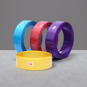 Yongsheng สายรัดสัตว์เลี้ยงสีเขียวขนาด12-19มม., สายรัดห่อพลาสติกโพลีเอสเตอร์แบบนูนแข็งแรงทนทาน - Product Image 4