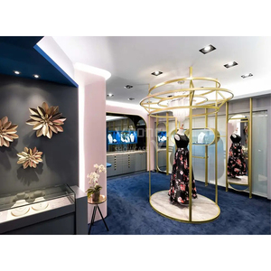 Vitrine à bijoux de luxe sur pied, présentoir en verre personnalisé pour magasin de détail, comptoir de bijouterie - Product Image 1