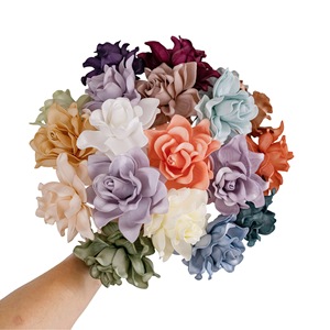 Têtes de fleurs artificielles de gardénia CallaFloral, branche unique en plastique, pour décoration de mariage et de maison, bouquet d'intérieur - Product Image 5