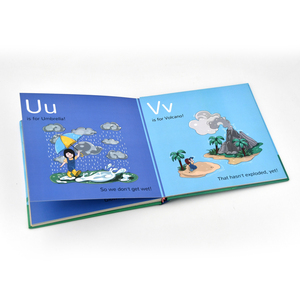 Chất lượng cao bìa cứng trẻ em của bảng chữ cái cuốn sách in Offset trên giấy nghệ thuật tráng bìa cứng bên trong các tông cứng sử dụng bền - Product Image 3